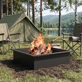  Prsten za vatru Crna 90 x 90 x 25 cm Čelik | shoptok.hr