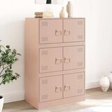 Maison Chic Komoda - Predalnik roza 67x39x107 cm jeklo, (21715655) | Shoptok.si