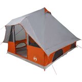 Tipi šator s krovom Siva i narančasta 358 x 296 x 258 cm taft | Eponuda.com