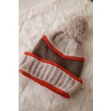 Kesi Women's Cap Kinga K297 Beige + Mocca + Red | shoptok.hr