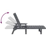  Ležaljka 3 pcs Svijetlo siva Polietilen | shoptok.hr
