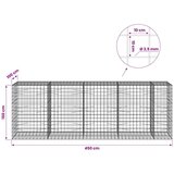  Gabion s žicom debljine 3 5 mm i mrežom 10x10 cm 450x100x150 cm - 100 cm 150 cm 450 cm | shoptok.hr