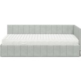  Kutni krevetni okvir s madracem 2 kom. Svjetlosiva 90 x 190 cm | shoptok.hr
