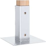  Postolja za stupove kvadratna 12 kom 46x46 mm pocinčani čelik | shoptok.hr