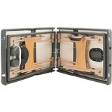 vidaXL Masažna miza s 4 conami lesen okvir antracit 186x68 cm | Shoptok.si