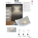  redo 05-812 - plafonsko svetlo shake 1xE27/42W/230V 29,5x29,5 cm, belo | Eponuda.com