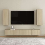  4-dijelni set TV ormarića boja hrasta sonome od iverice | shoptok.hr