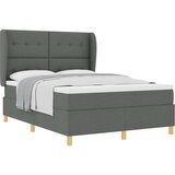  Box Spring Postelja z Blazino Temno Siva 140x190 cm Tkanina, (22051757) | Shoptok.si