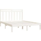  Posteljni okvir bel iz trdnega lesa 160x200 cm, (20708174) | Shoptok.si