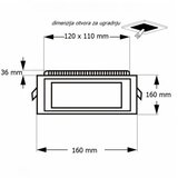  LED PANEL U/Z KNS2-12W 4000K Cene