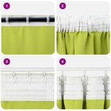  Zavjese za blackout s prstenovima 2 pcs Zelena 140 x 140 cm | Eponuda.com