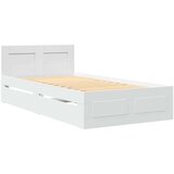  Okvir kreveta s uzglavljem bijeli 90 x 200 cm konstruirano drvo | shoptok.hr