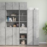 vidaXL Ozka omara za shranjevanje betonsko siva 40x42,5x225cm inž. les | Shoptok.si
