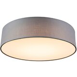 QAZQA Stropna svetilka siva 40 cm z LED - boben LED | Shoptok.si