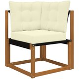  Set vanjskih sofa 6 kom. Prirodna i krem Smeđa 245 x 130,5 x 73 cm | shoptok.hr