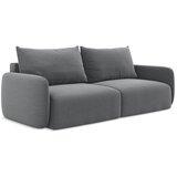Makamii Siva žametna raztegljiva/s prostorom za shranjevanje sedežna garnitura 238 cm Kalena – | Shoptok.si