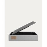 Kave Home Sivi tapecirani krevet s prostorom za odlaganje 90x190 cm Matters – | shoptok.hr