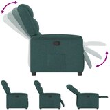  Masažni naslonjač od tkanine tamnozeleni | shoptok.hr