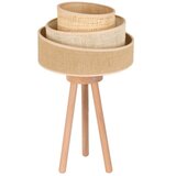  Duolla - Stona lampa YUTE TRIO 1xE27/15W/230V prečnik 25 cm braon/siva/bež | Eponuda.com