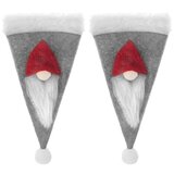 springos Žepek za jedilni pribor 2 kosa. Božični etui, siv klobuk, božični okraski., (21637821) | Shoptok.si
