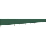 vidaXL 9-panelni vetrobran tkanina 1200x80 cm zelen | Shoptok.si