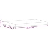 Stolna ploča 60x40x4 cm pravokutna od masivne bukovine | shoptok.hr