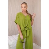 Kesi Women's blouse + trousers set - olive | Shoptok.si