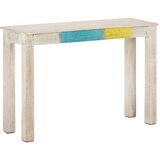  Konzolni stol bijeli 115 x 35 x 77 cm od grubog drva manga | shoptok.hr