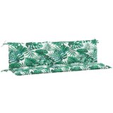  Jastuci za vrtnu klupu 2 kom s uzorkom lišća 180x50x7 cm | Eponuda.com