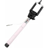  teleskopska palica za selfije s sprožilcem, svetlo roza