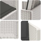  Vrtne stolice za blagovanje 2 pcs Bijela i antracit PP | shoptok.hr