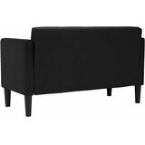  Dvosjed crne boje 111 cm tkanina | shoptok.hr