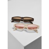 Urban Classics sunglasses lefkada 2-Pack brown/brown+offwhite/pink one size Cene