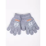 Yoclub Kids's Boys' Five-Finger Gloves RED-0012C-AA5A-011