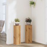 vidaXL Stalci za biljke 2 kom boja hrasta 17 x 17 x 60 cm drveni Cijene