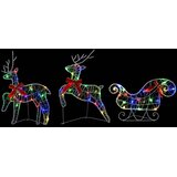  Božićni sob sa sanjkama 5 kom. 100 LED lampica Višebojno - Šareni 5 Akril | shoptok.hr