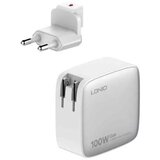 Ldnio Q408 gan 100W 4x usb kućni punjač sa usb c kablom beli | ePonuda.com