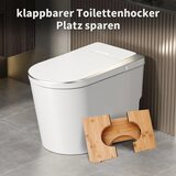 JATCWBO zložljiva bambusova pručka za stranišče 18–27 cm | Shoptok.si