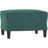  Trosjed s tabureom tamnozeleni 180 cm baršunasti | Eponuda.com