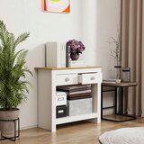 MID.YOU Komoda Balusa S, Bela, Barva Hrasta | Shoptok.si