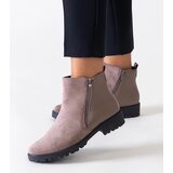 Gemre Kirla brown eco-suede platform ankle boots | shoptok.hr