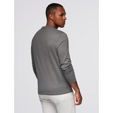 Ombre Men's collegiate style printed longsleeve - grey | ePonuda.com