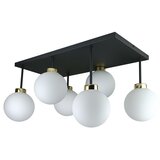  Plafonski luster DEA 6xE14/60W/230V crna/zlatna/bela | Eponuda.com
