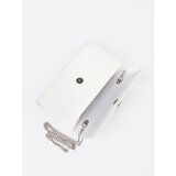 Shelvt White clutch bag with silver elements | shoptok.hr