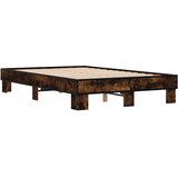  Okvir kreveta boja hrasta 120x200 cm konstruirano drvo i metal | shoptok.hr