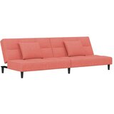 vidaXL Kavč dvosed z ležiščem in dvema blazinama roza žamet, (21038134) | Shoptok.si