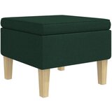 Furnova Stolček z lesenimi nogami temno zelen iz blaga, (22060704) | Shoptok.si