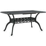  Vrtni stol crni 150 x 90 x 72 cm od lijevanog aluminija | shoptok.hr