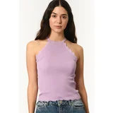 Dewberry Z2022 MISS KROP BLOUSE-PURPLE