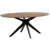 Kave Home Jedilna miza z mizno ploščo v hrastovem dekorju v naravni barvi 110x180 cm Naanim – | Shoptok.si